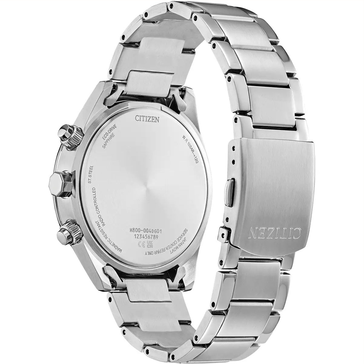 Citizen Mens Eco Drive A.T World Chronograph Watch AT8260-51M rear
