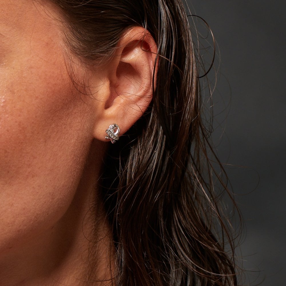 Hot Diamonds Aurora Earrings DE858 model shot
