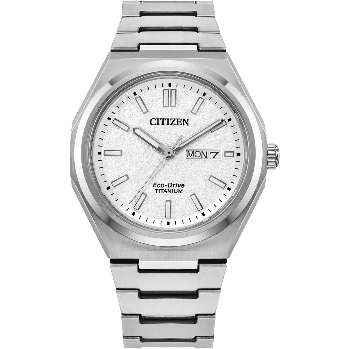Citizen Eco Drive Men's Zenshin Three-hand Super Titanium™ Bracelet Watch AW0130-85A