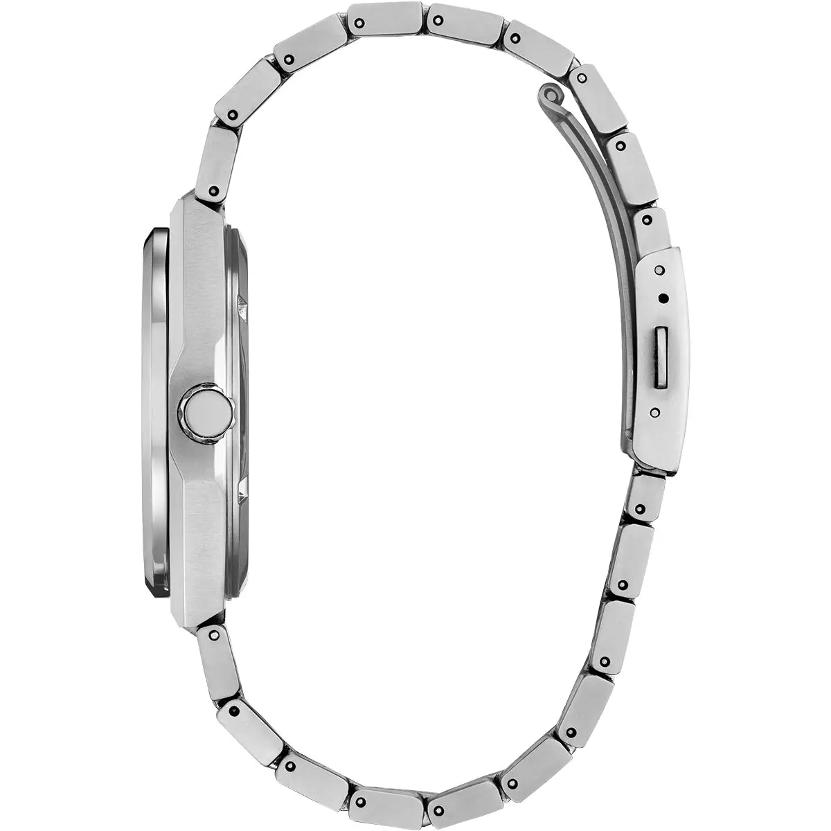 Citizen Eco Drive Men's Zenshin Three-hand Super Titanium™ Bracelet Watch AW0130-85A PROFILE