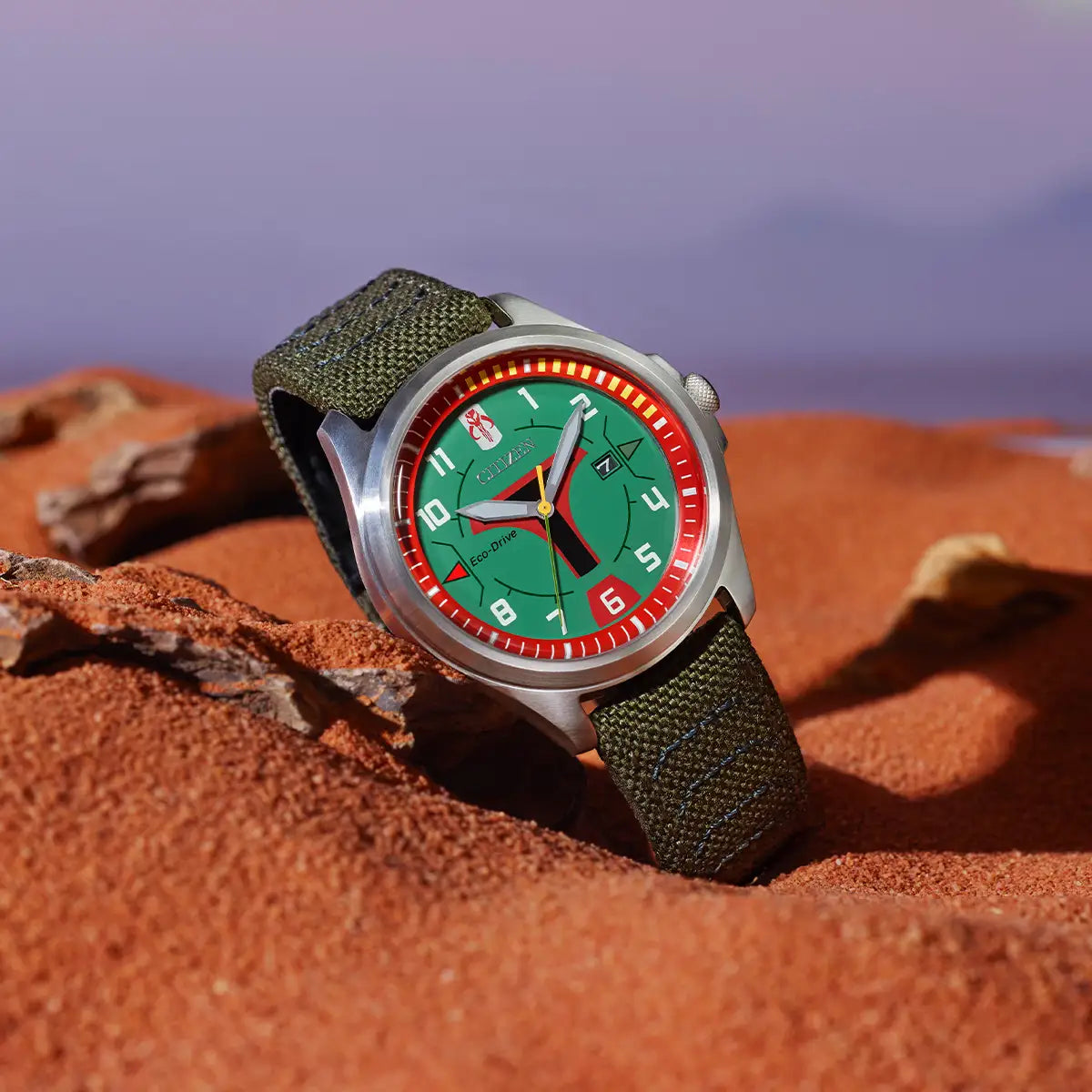 Citizen Men's Eco Drive Star Wars Boba Fett Bounty Hunter Inspired Watch Inspired Watch AW1418-06W LIFESTYLE