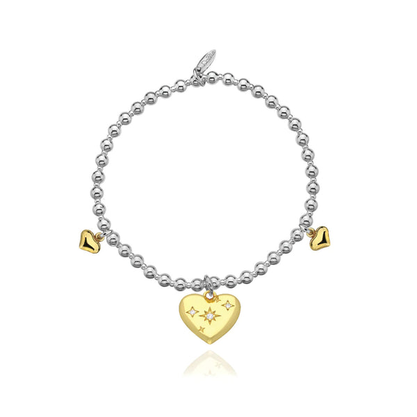 Dollie Jewellery Aurelia Golden Triple Heart Bracelet B2022/4