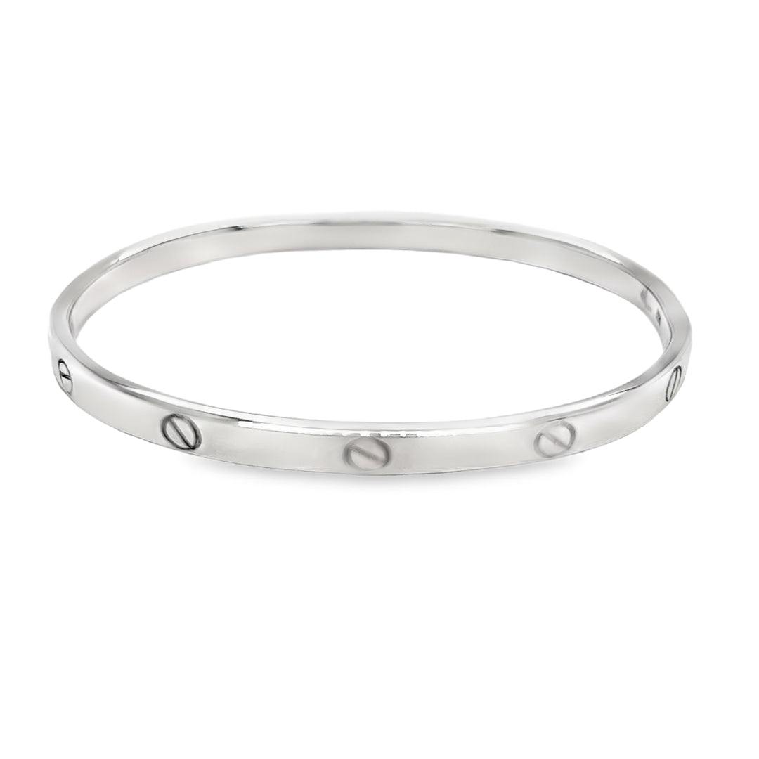 Sterling Silver Solid Bangle