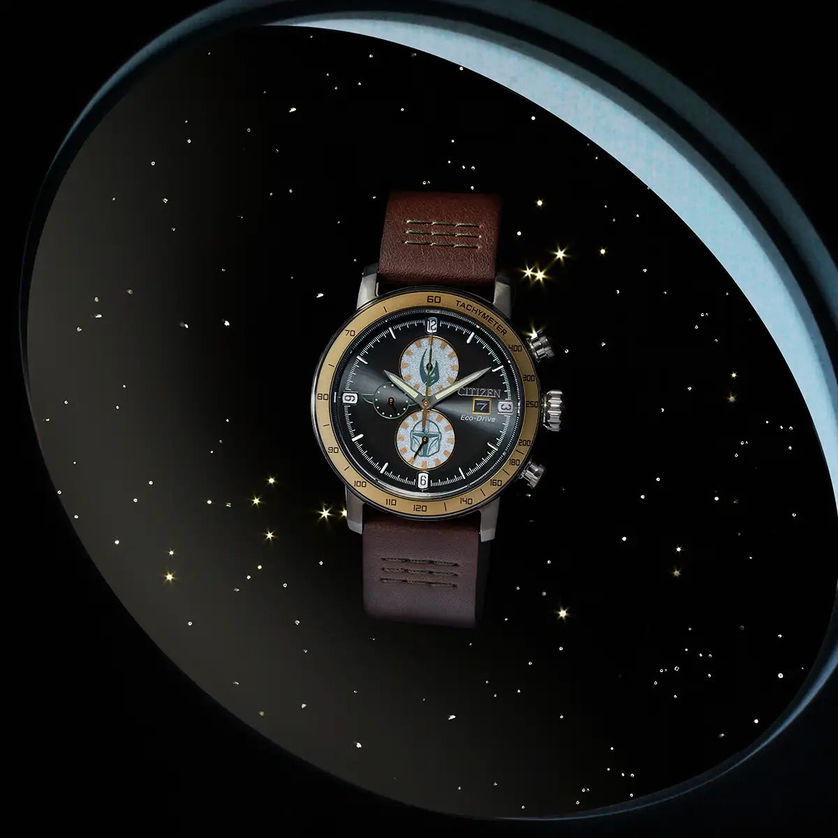 Citizen Men's Eco Drive Star Wars Mandalorian and Grogu Inspired Watch Inspired Watch CA0857-09W LIFESTYLE