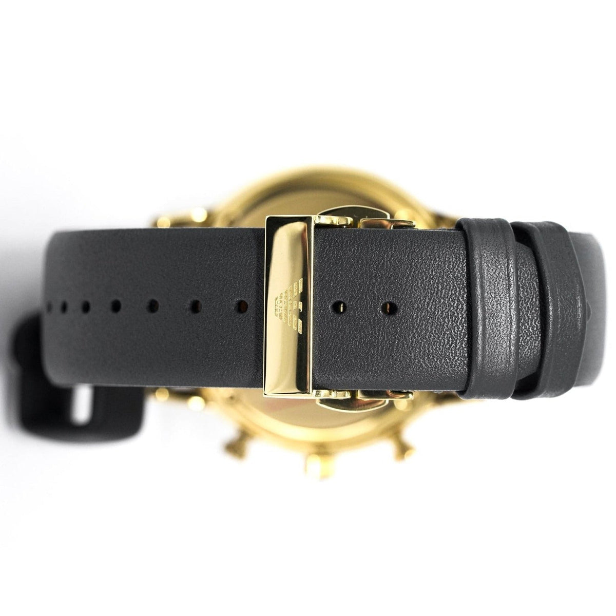 Emporio Armani Ar0386 Men S Gianni Chronograph Gold Pvd Watch