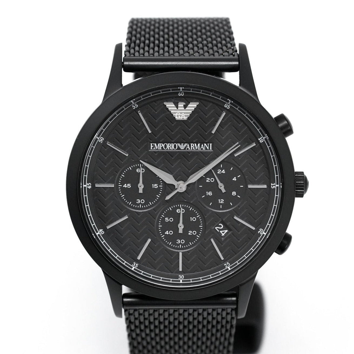 Emporio Armani Ar2498 Men S Chronograph Watch Black Pvd
