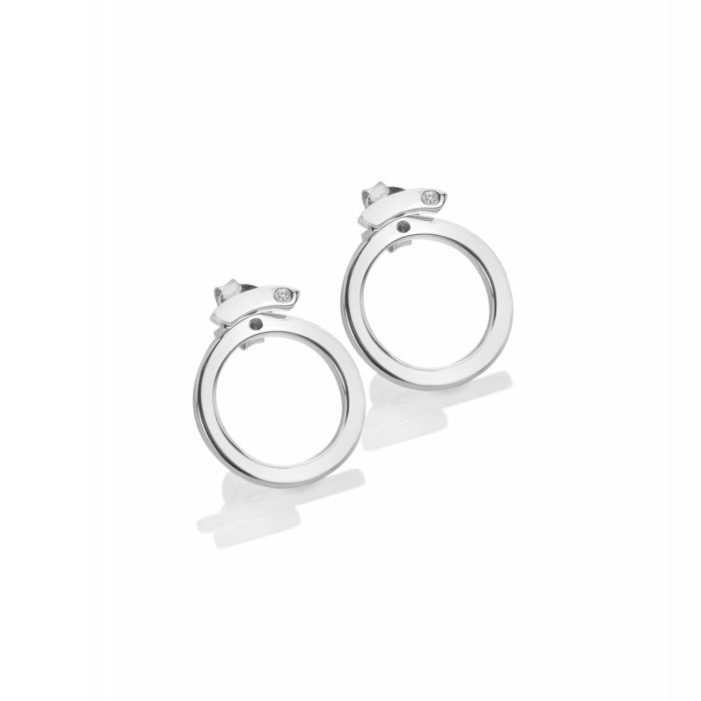 Hot Diamonds Circle Paired Earrings DE886 SIDE