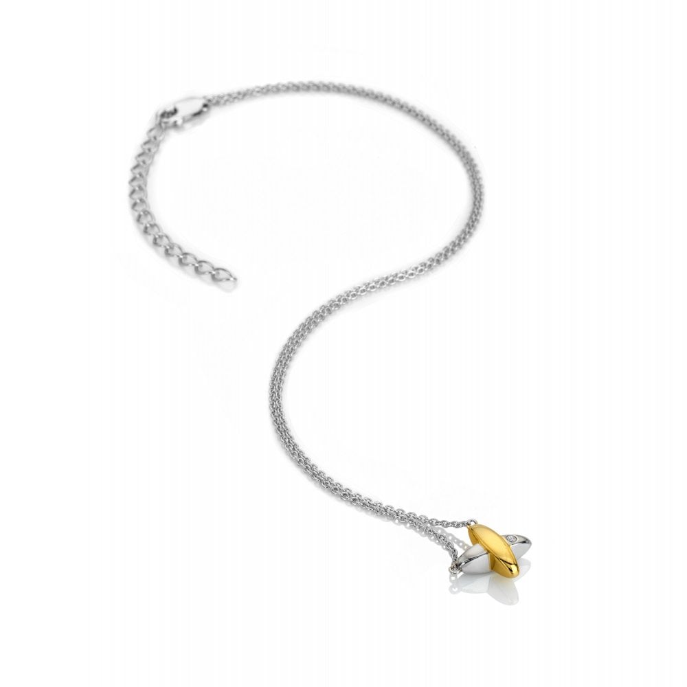 Hot Diamonds Coupled Two Tone Necklace DN225