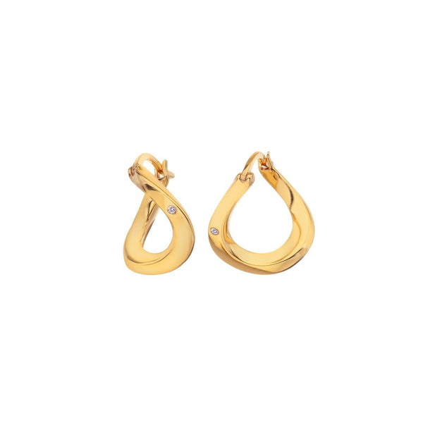 Hot Diamonds X Jac Jossa Soul Twist Earrings DE660 profile