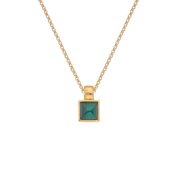 Hot Diamonds X Jac Jossa Revive Malachite Square Pendant DP844