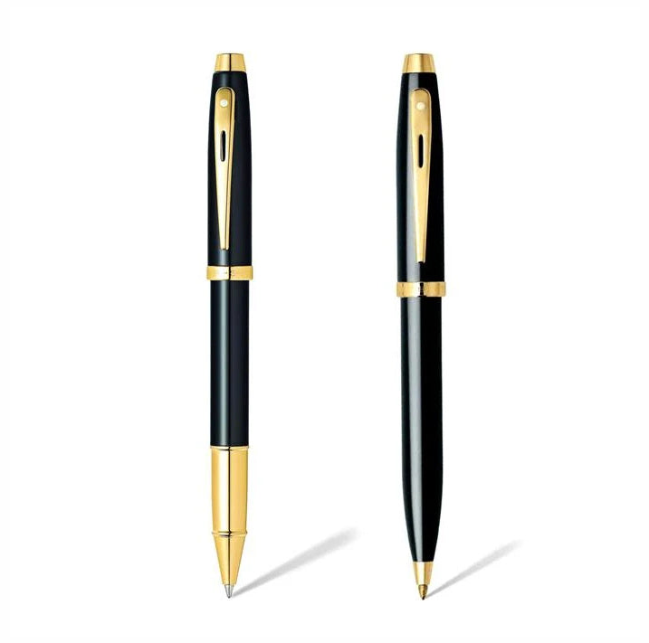 Sheaffer Series 100 Glossy Black Ballpoint & Roller Ball Pen Set