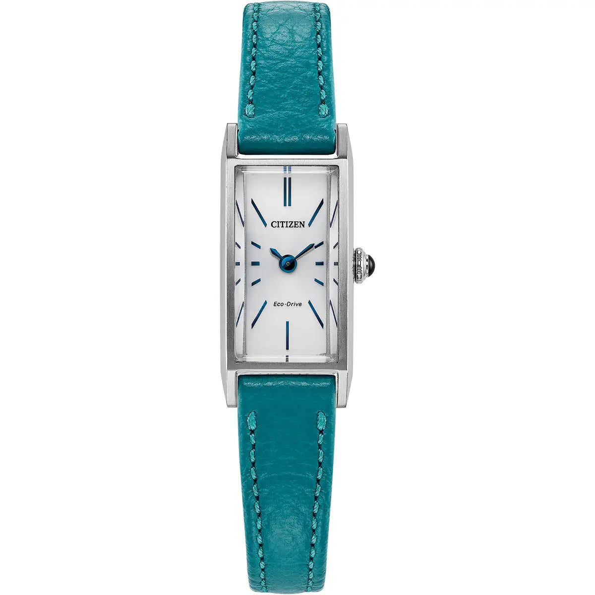 Citizen Eco Drive Ladies Fio Teal Leather Strap Watch EG71230-00A