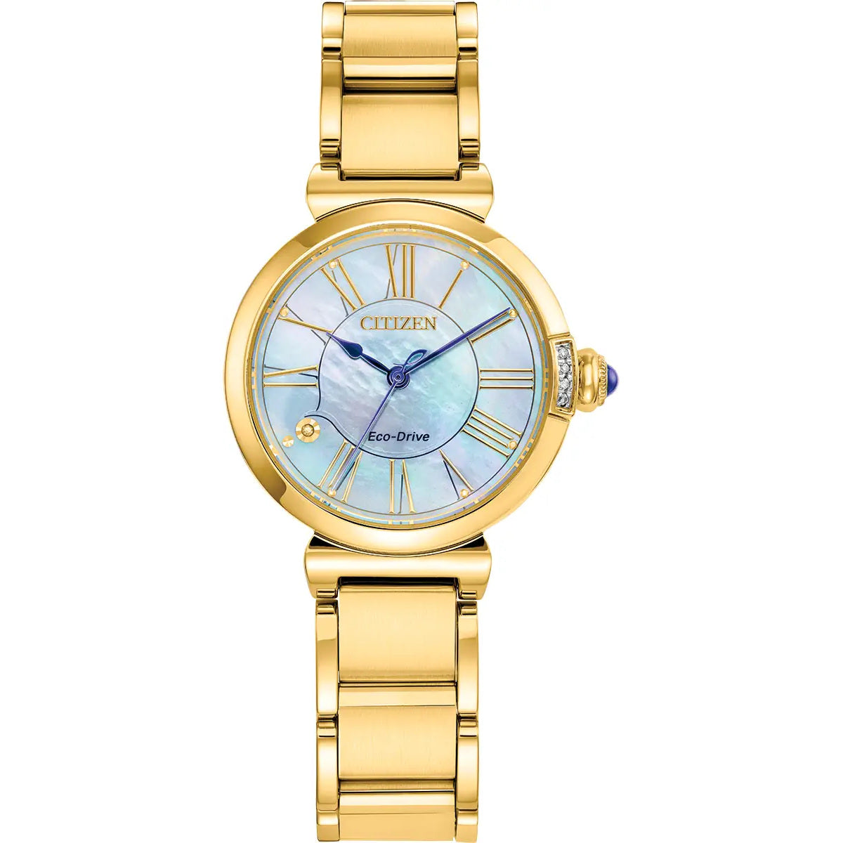 Citizen Eco Drive Ladies L Mae Diamond Bracelet Watch EM1062-57D