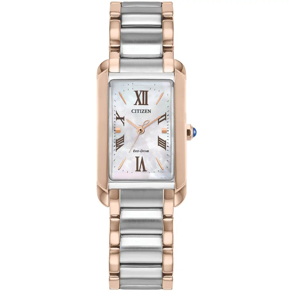 Citizen Eco Drive Ladies L Bianca Silver Tone Watch EW5624-54Y