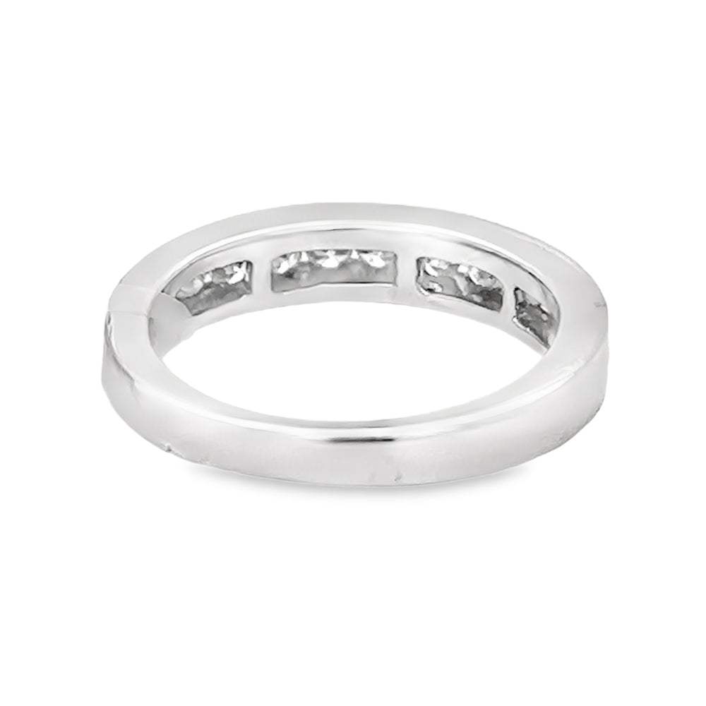 Diamond 12 Stone Channel Set Eternity Ring 0.50ct Platinum rear