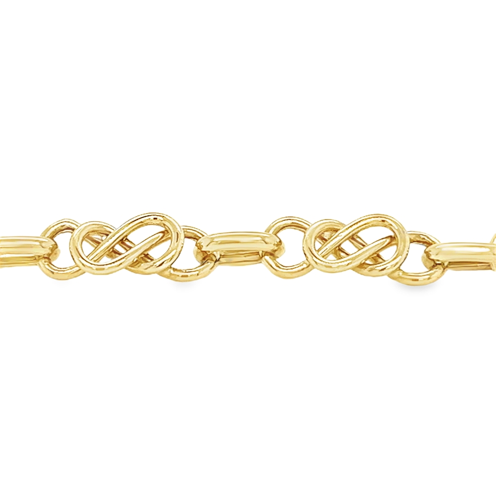 9ct Gold Celtic Knot Link Bracelet links