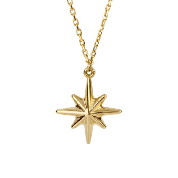9ct Gold Starburst Necklace