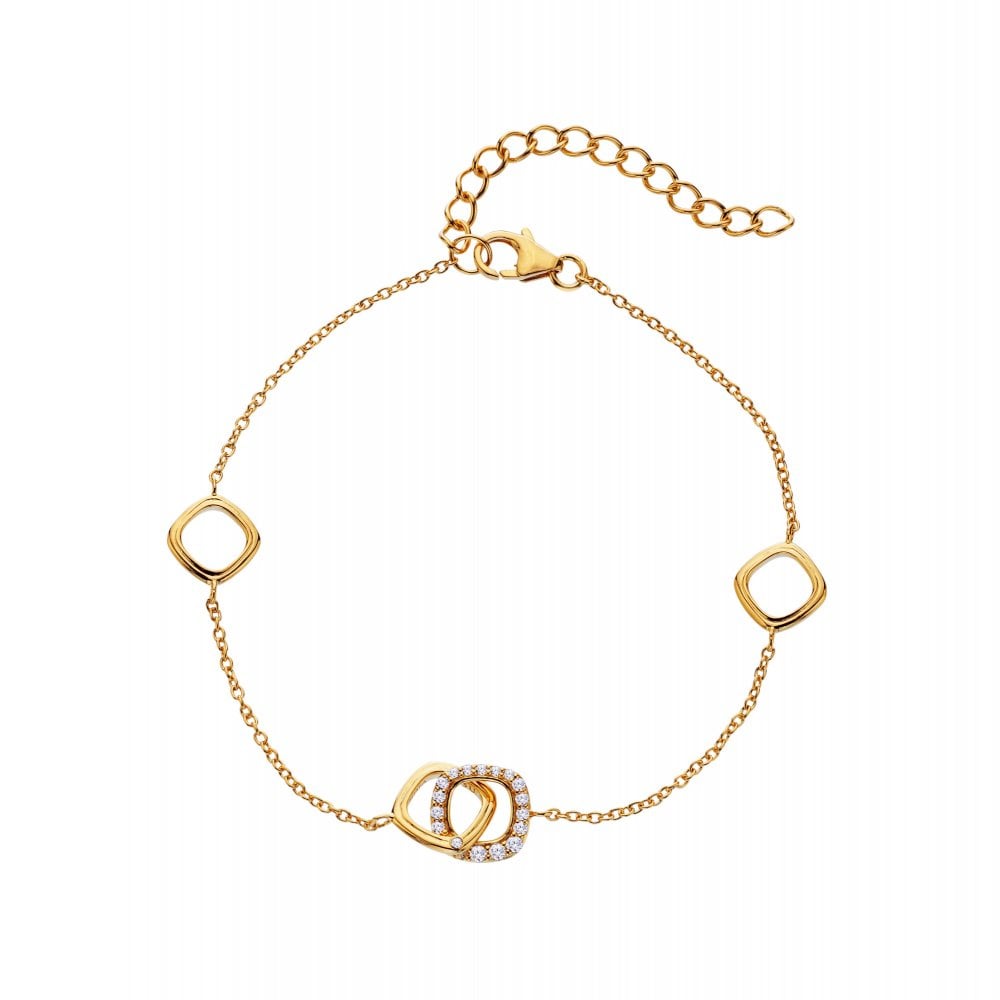 Hot Diamonds X Golden Edit Connected Bracelet DL714