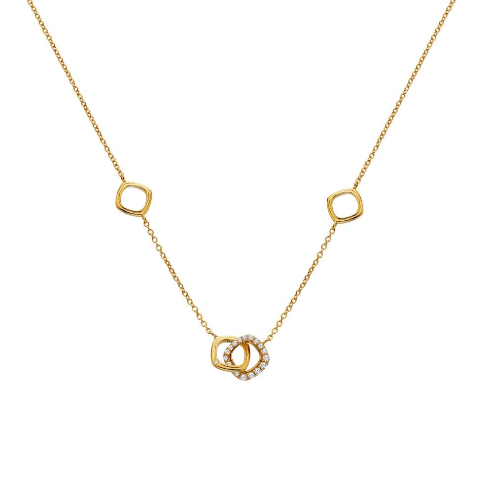 Hot Diamonds X Golden Edit Connected Necklace DN223