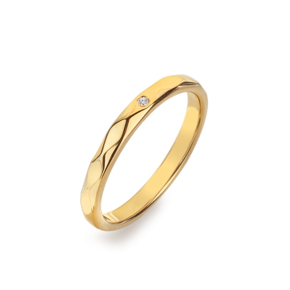 Hot Diamonds HD X Golden Edit Harlequin Ring DR322