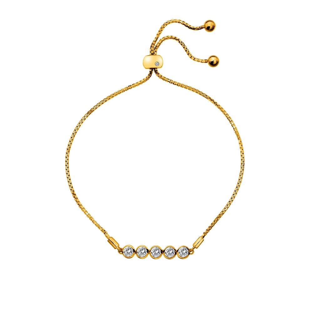 Hot Diamonds HDXGem Tender Gold Plate Bracelet DL699