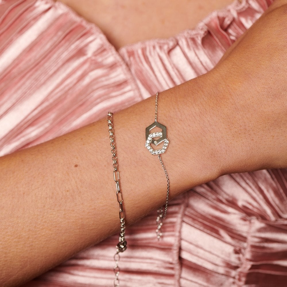 Hot Diamonds Hexagon Bracelet DL719 model