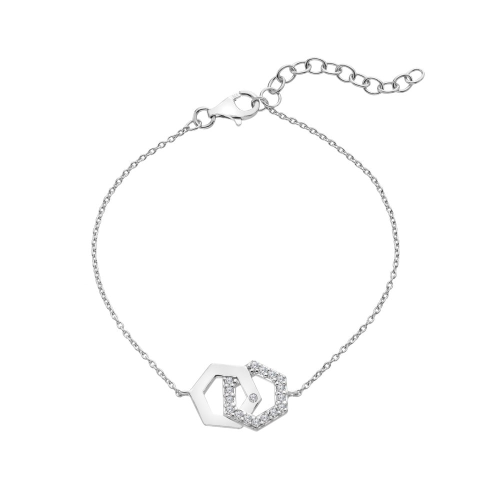 Hot Diamonds Hexagon Bracelet DL719