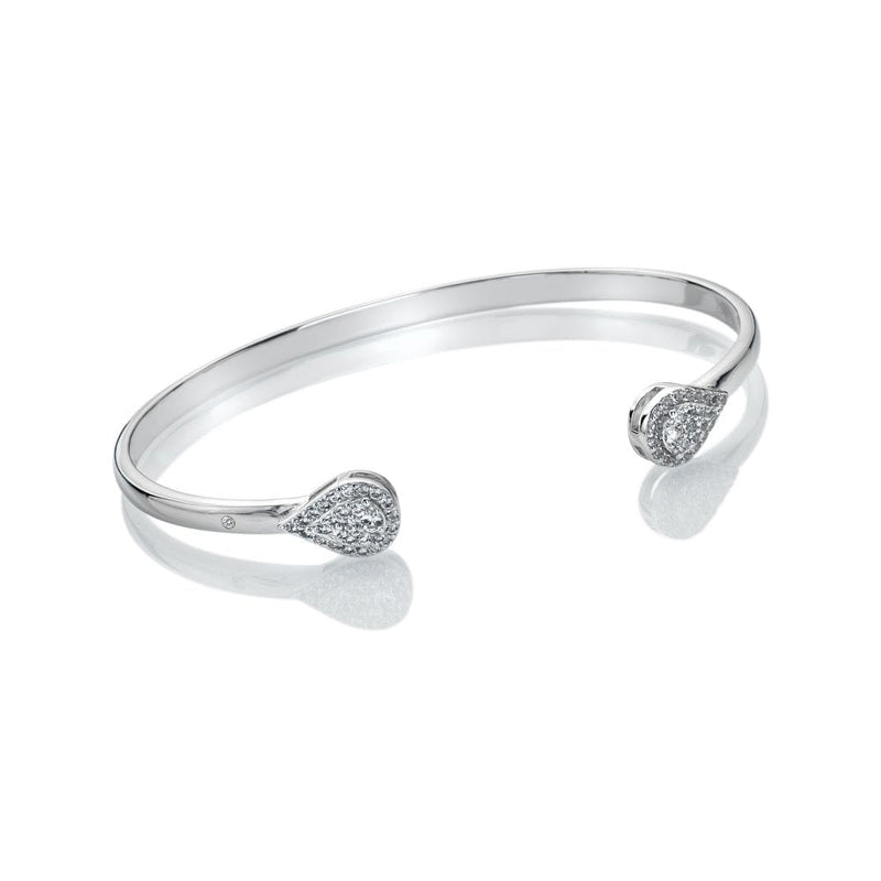 Hot Diamonds Glimmer White Topaz Bangles DC179