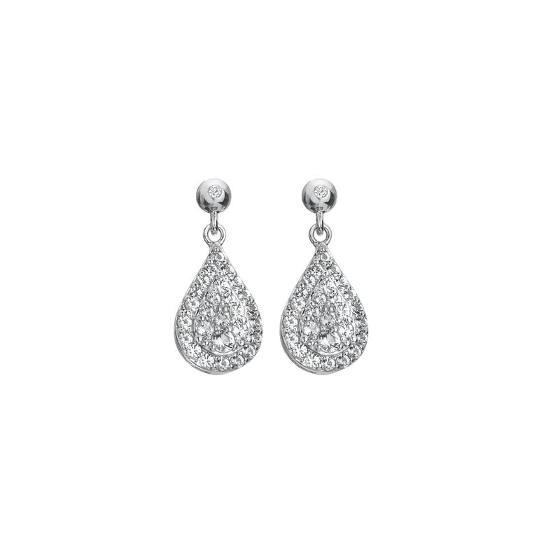 Hot Diamonds Glimmer White Topaz Earrings DE735