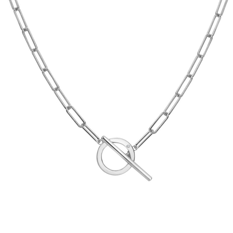 Hot Diamonds Linked T-Bar Necklace DN170