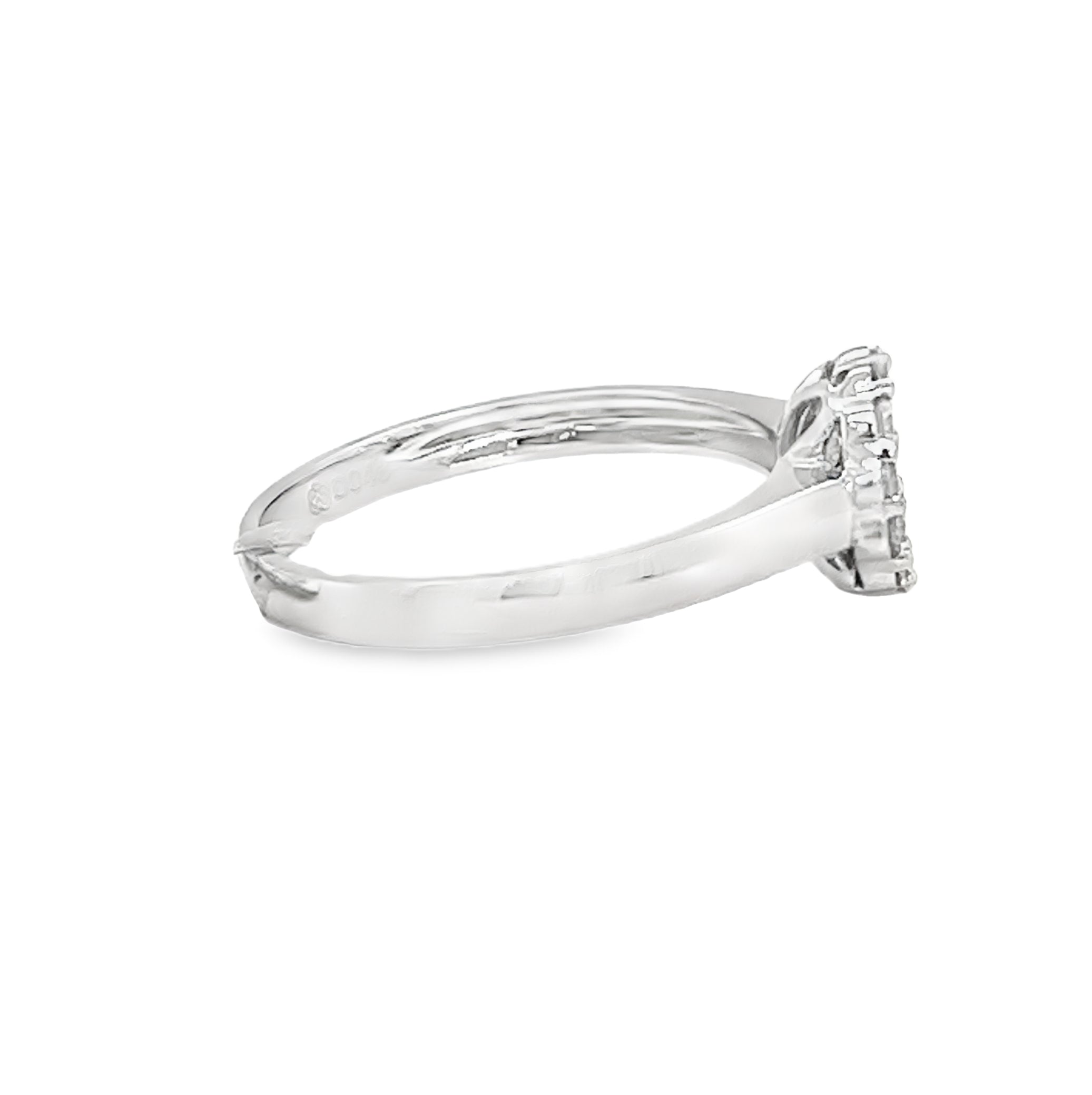 Diamond 20 Stone Cluster Ring 0.43ct 18ct White Gold