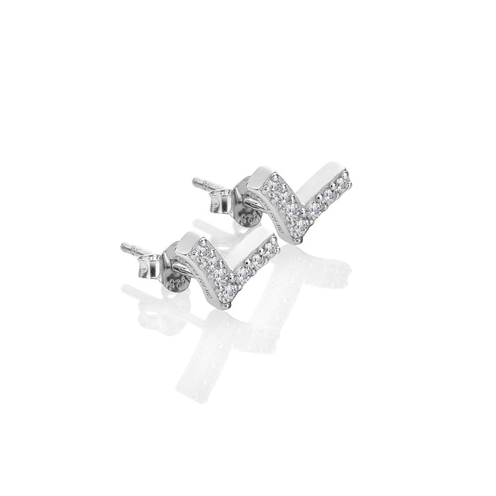 Hot Diamonds Lustre Earrings DE877 SIDE