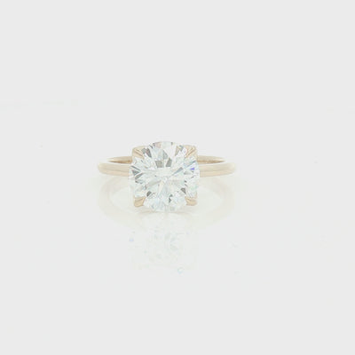 Lab Grown Diamond Brilliant Cut 3.06ct Solitaire Ring 9ct Gold