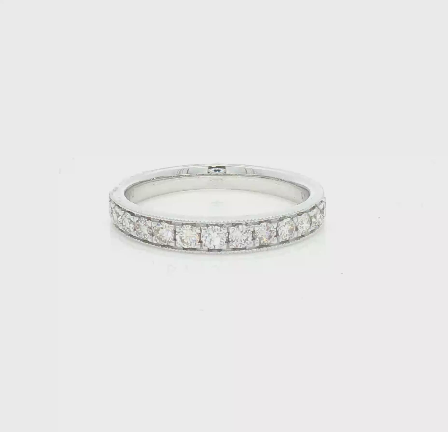 Diamond 14 Stone Eternity Ring 9ct White Gold