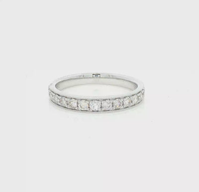 Diamond 14 Stone Eternity Ring 9ct White Gold