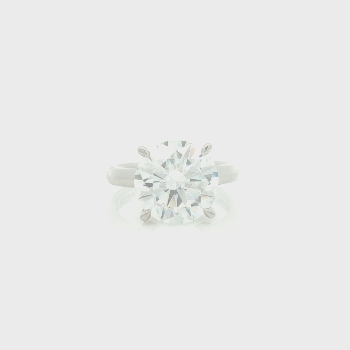 Lab Grown Diamond Brilliant Cut 5.00ct Solitaire Ring Platinum