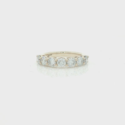 Lab Grown Diamond 7 Stone Eternity Ring 1.58ct 9ct Gold