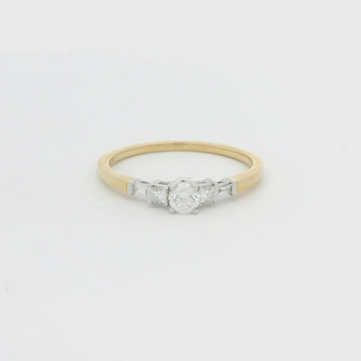 18ct Gold 5 Stone Diamond Engagement Ring 0.29ct