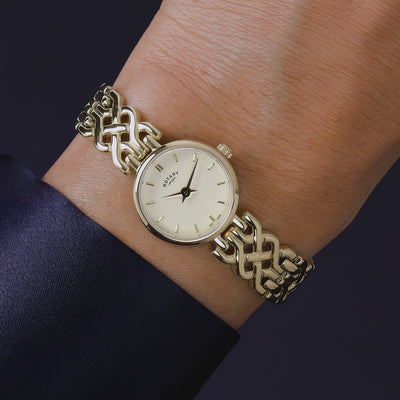 Rotary Ladies1895 Champagne Dial Bracelet Watch RLB10046/03