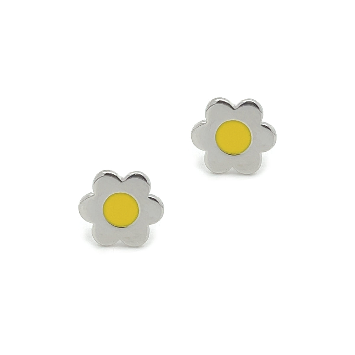 Silver Flower Stud Earring