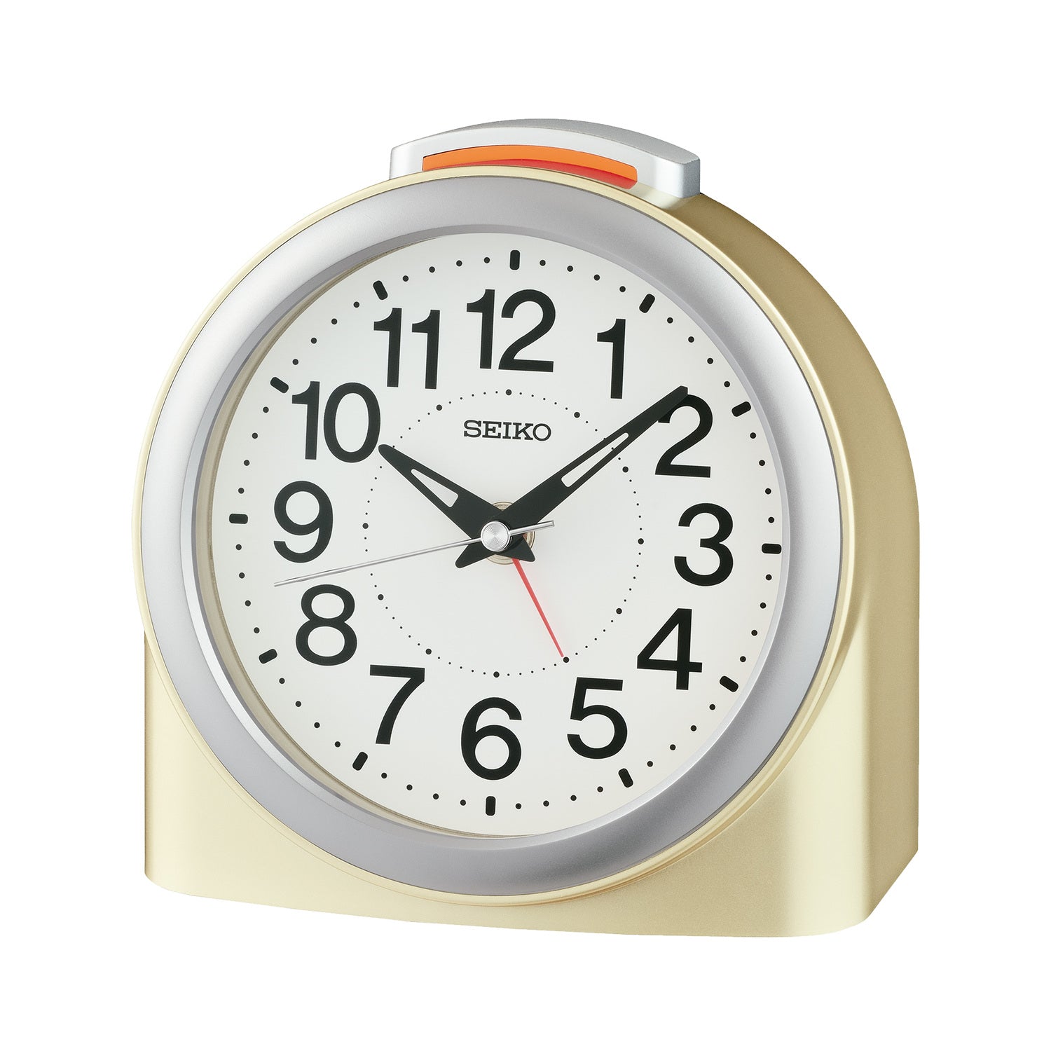 Seiko Pearl Gold Beep Alarm Clock QHE211G
