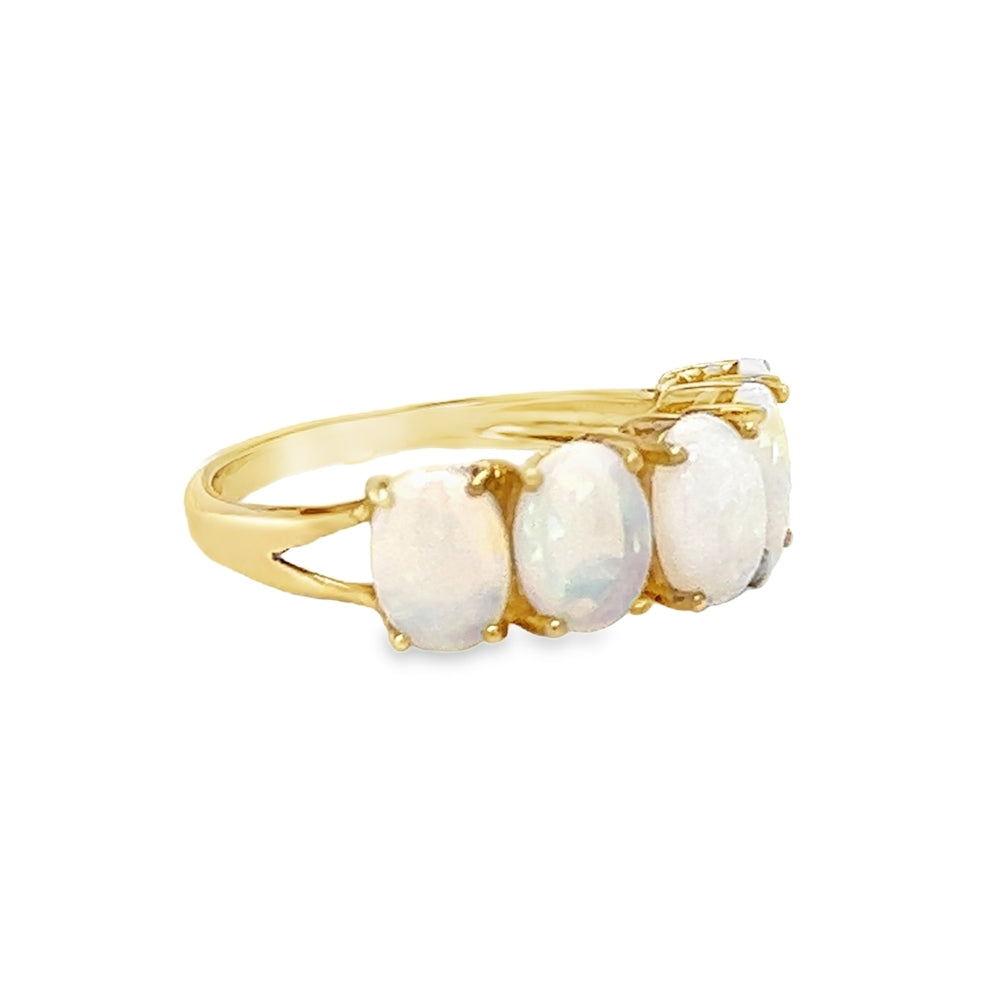 Opal 5 Stone Ring 9ct Gold