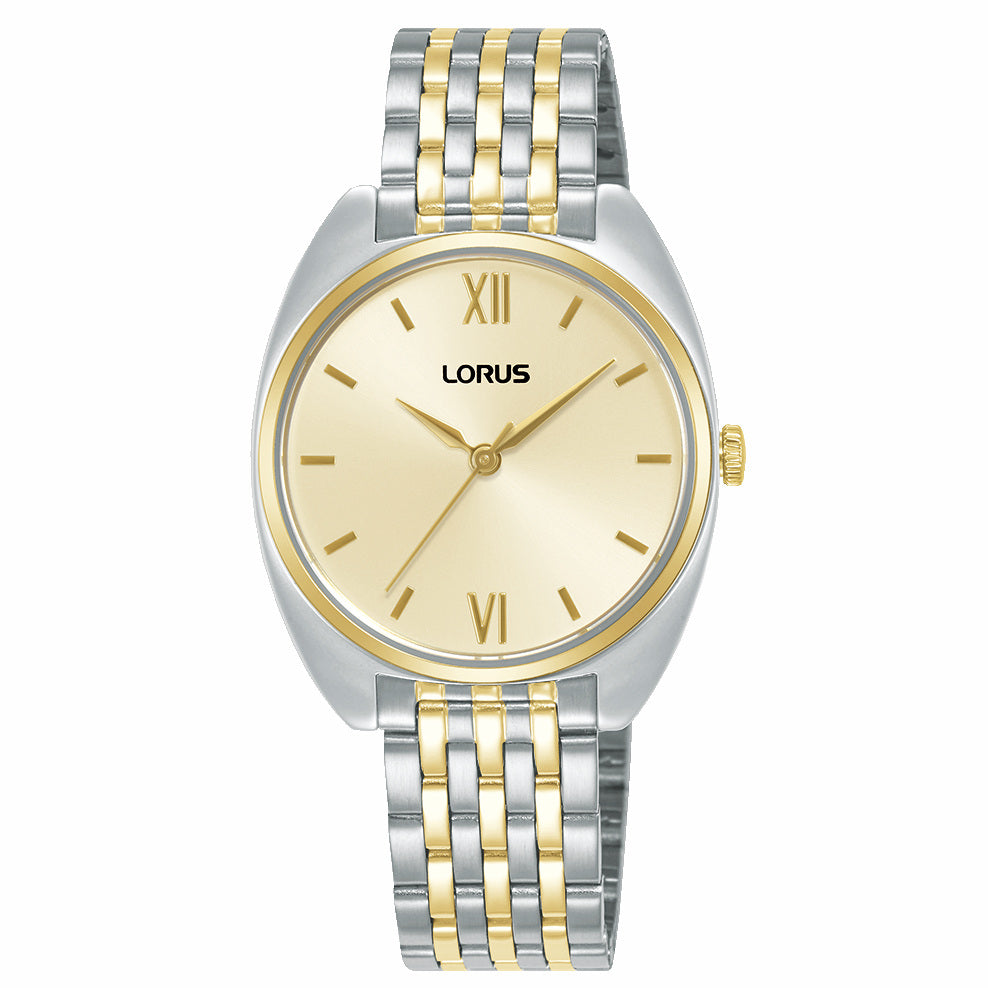 Lorus Ladies Classic Two Tone Bracelet Watch RH842CX9