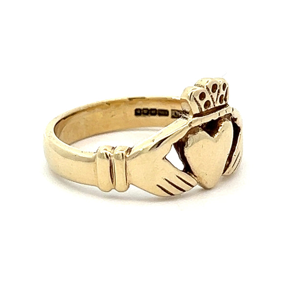 Pre Owned Claddagh Ring 9ct Gold