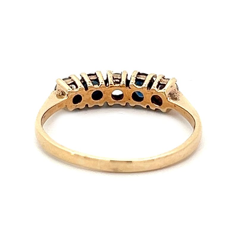 Pre Owned Cubic Zirconia Eternity Ring 9ct Gold