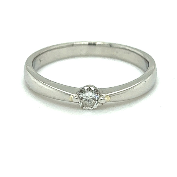 Pre Owned Single Stone Diamond Ring Platinum