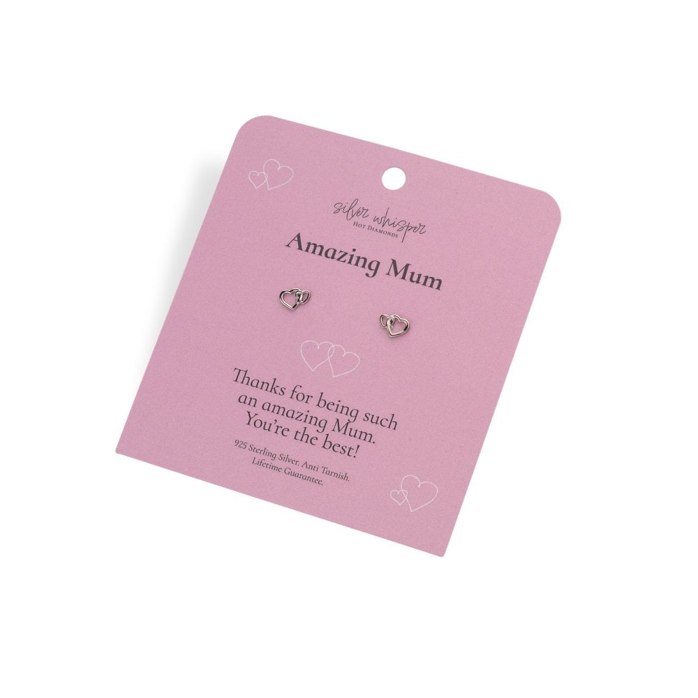 Hot Diamonds Silver Whisper Amazing Mum Earrings packaging