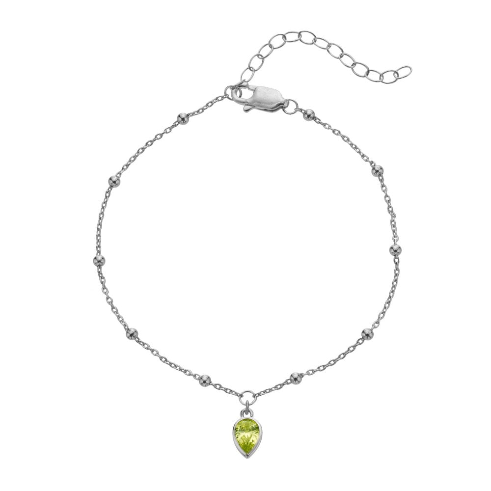 Silver whisper August CZ Bracelet