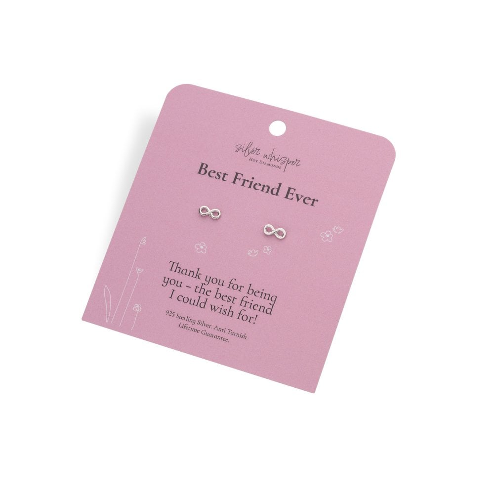 Hot Diamonds Silver Whisper Best Friend Ever Earrings packaging

