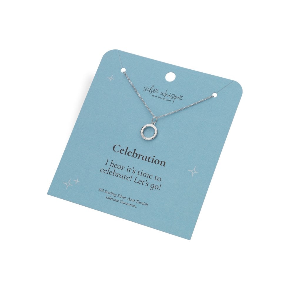 Hot Diamonds Silver Whisper Celebration Pendant card